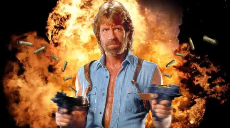 Chuck Norris and his guns